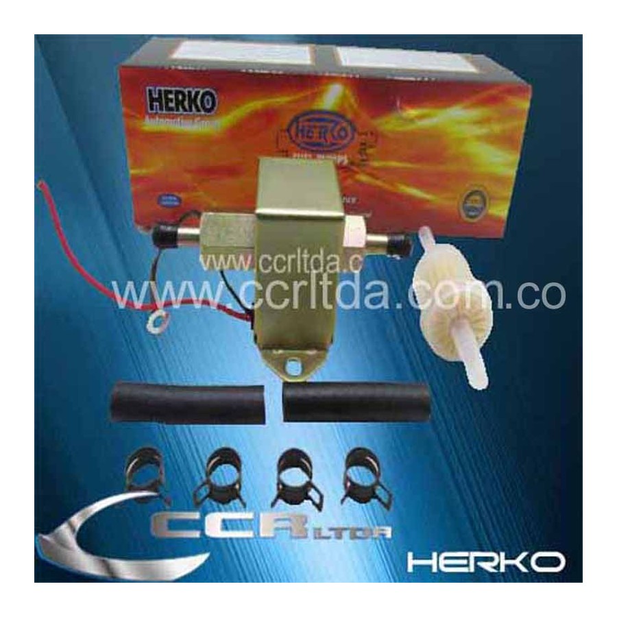 BOMBA GASOLINA ELECTRICA (CUADRADA TIPO FACET)