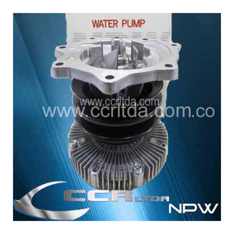 BOMBA AGUA NISSAN QD32 (POLEA VENTRO FAN GRANDE)