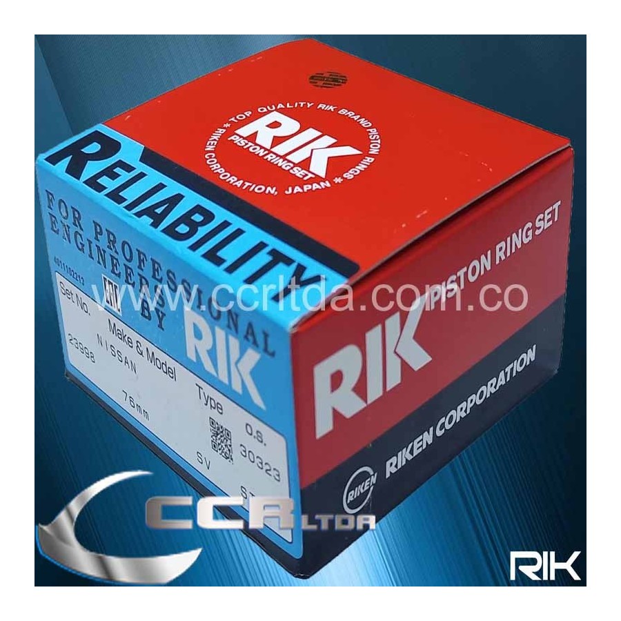 ANILLOS NISSAN SENTRA B13 16V(STD 1.5/1.5/2.8 76mm)