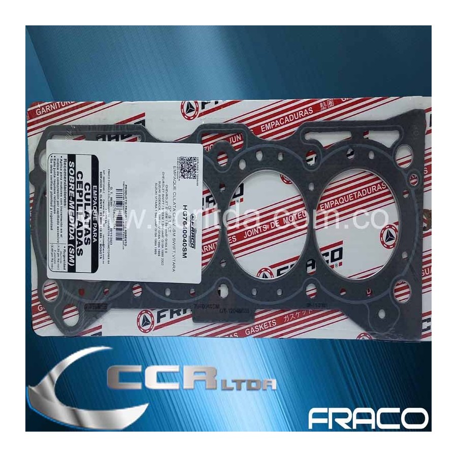 EMP. CULATA SWIFT 1600 VITARA 16V (CEPILLADA)