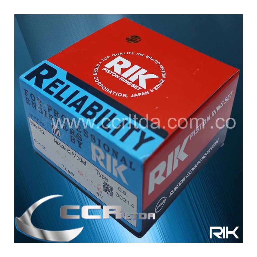 ANILLOS CORSA 1300 (100 1.5/1.5/3.0 75mm)