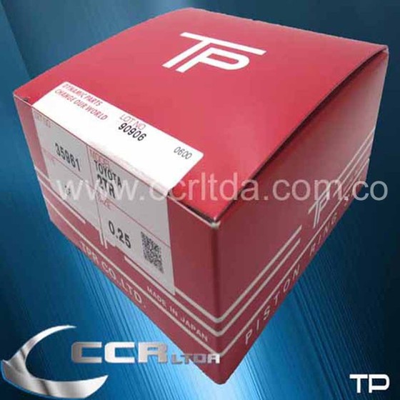 ANILLOS TOYOTA VIGO 2700 GAS FORTUNER (025 2TR)