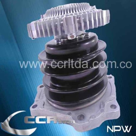 BOMBA AGUA NISSAN TD27 (POLEAS ABIERTAS EN EL MEDIO)