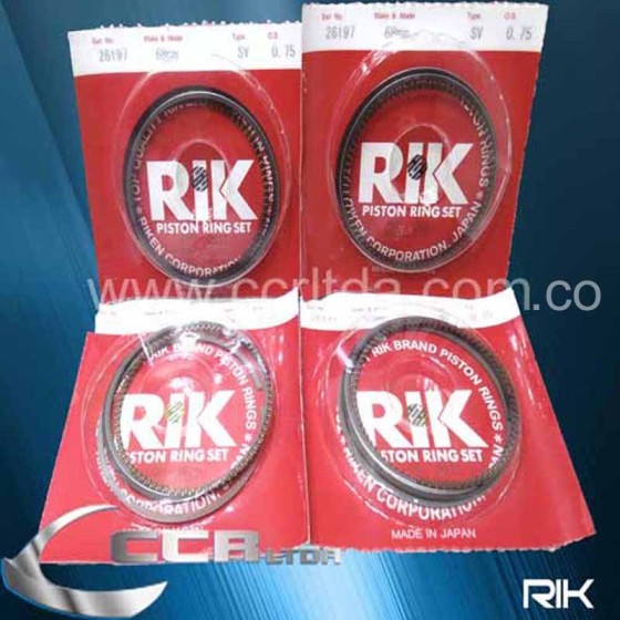 ANILLOS ALTO WAGON R (075 1000cc 68mm 1.0/1.2/2.0)