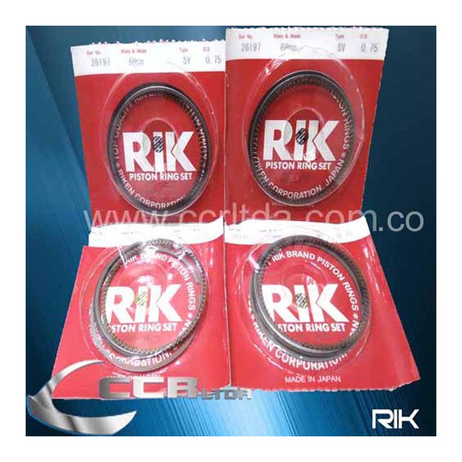 ANILLOS ALTO WAGON R (075 1000cc 68mm 1.0/1.2/2.0)