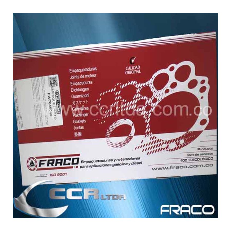 EMP. MOTOR SWIFT 1600 VITARA (SIN RETENES)