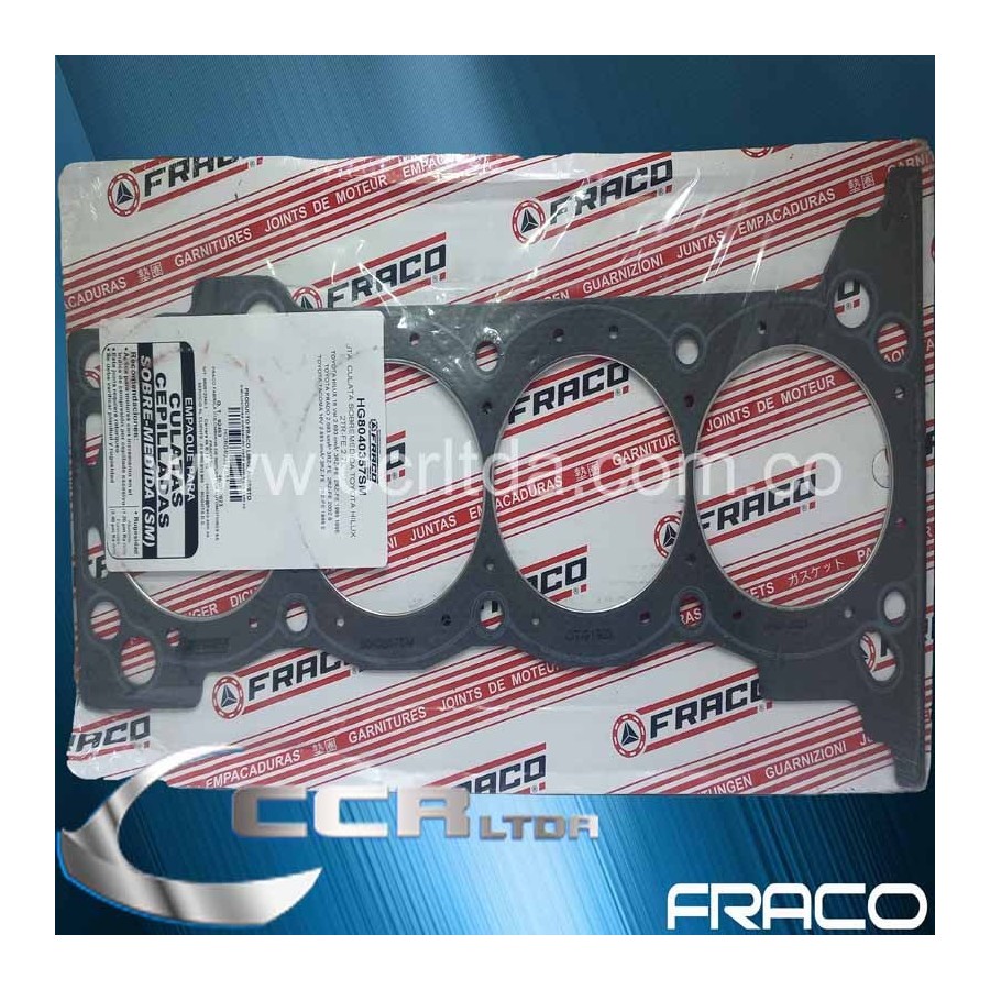 EMP. CULATA TOYOTA VIGO 2700 GASOLINA (2TR ASBEST)