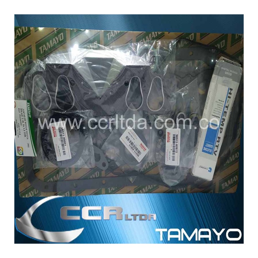 EMPAQUETADURA MOTOR TOYOTA HILUX (CAUCHOS Y RETENES NOK)