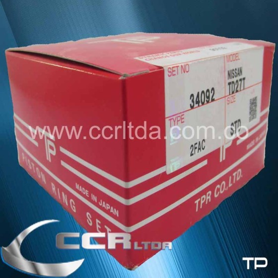 ANILLOS NISSAN TD27T (STD TURBO 2.5/2.0/4.0 96mm)