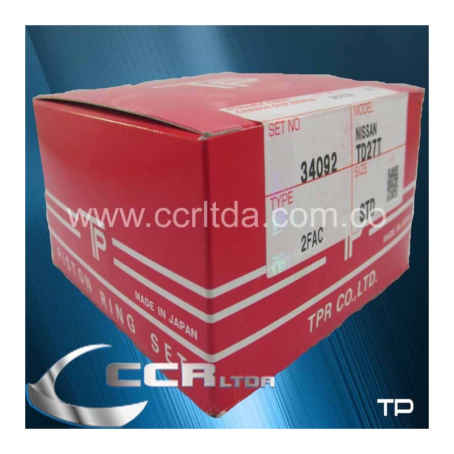 ANILLOS NISSAN TD27T (STD TURBO 2.5/2.0/4.0 96mm)