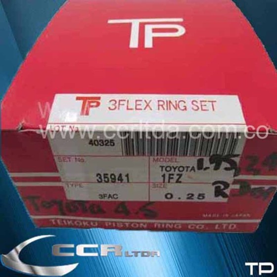 ANILLOS TOYOTA 4.5 (025 R. DELG. 1.75-2-4)