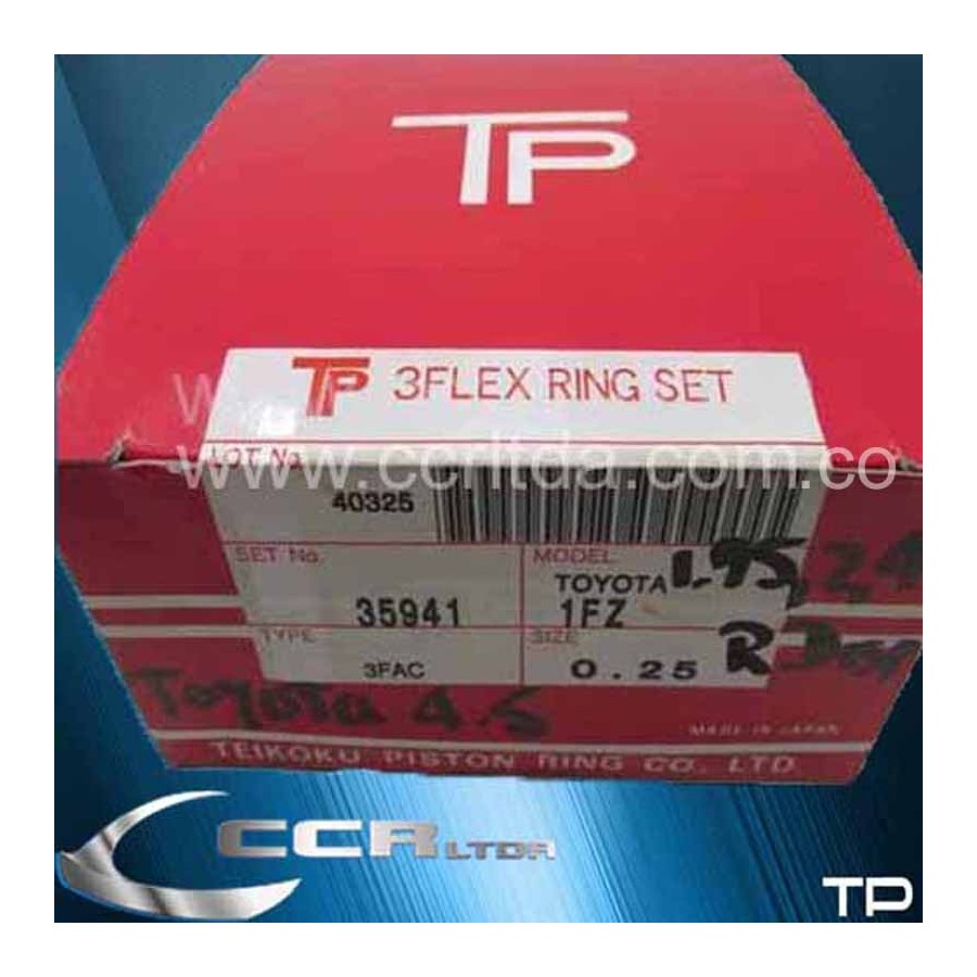 ANILLOS TOYOTA 4.5 (025 R. DELG. 1.75-2-4)