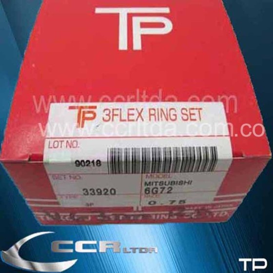 ANILLOS PAJERO (075 RANURA DEL. 1.2/1.5/3.0)