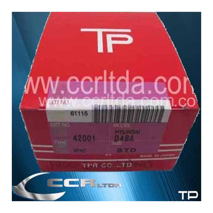 ANILLOS HYUNDAI H-100 DIESEL SIN TURBO (STD 2.0/2.0/3.0 91.1mm)