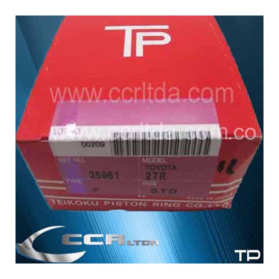 ANILLOS TOYOTA VIGO 2700 GAS FORTUNER (STD 2TR)