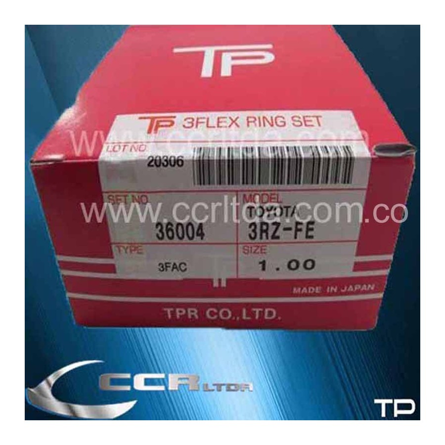 ANILLOS TOYOTA PRADO 3 PTAS NEW HILUX 2RZ 3RZ (100)