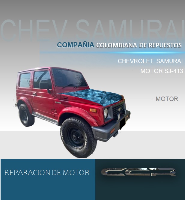 REPARACION MOTOR CHEVROLET SAMURAI